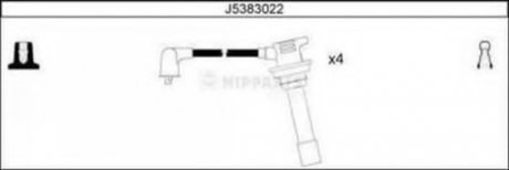 Комплект дротів запалювання NIPPARTS J5383022 (фото 1)