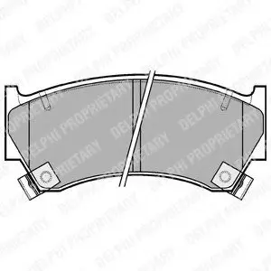 Тормозные колодки дисковые NISSAN Almera "95>> Delphi LP1590
