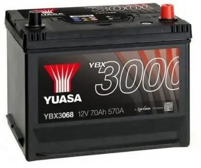 Стартерная аккумуляторная батарея YUASA YBX3068