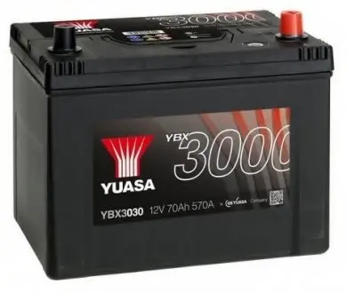 Стартерная аккумуляторная батарея YUASA YBX3030