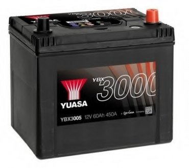 Стартерная аккумуляторная батарея YUASA YBX3005 (фото 1)
