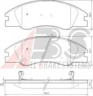Колодка гальм. KIA CERATO передн. (ABS) A.B.S. 37492