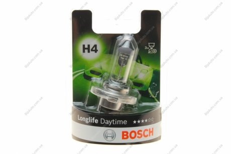Лампа H4 60/55W 12V Longlife Daytime блістер BOSCH 1987301054 (фото 1)