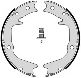 Гальмівні колодки барабанні BREMBO S54519