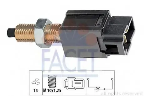 Датчик увімкнення стоп-сигналу FACET 7.1169
