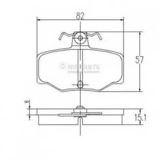 Гальмівні колодки NIPPARTS J3611031