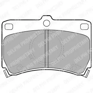 Тормозные колодки дисковые MAZDA 323 "85-90 Delphi LP531