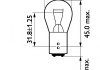 Лампа накаливания, фонарь указателя поворота, Лампа накаливания, фонарь сигнала тормож./ задний габ. огонь, Лампа накаливания, фонарь сигнала торможения, Лампа накаливания, задний гарабитный огонь, Лампа накаливания, стояночные огни / габаритные фона PHILIPS 13499CP (фото 2)