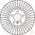 Диск тормозной BMW 5/6 E60/E64 &quot;F &quot;04&gt;&gt; TRW DF6003S (фото 2)