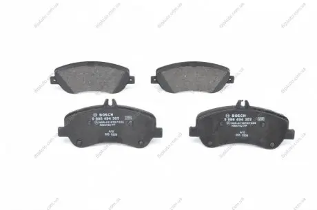 Тормозные колодки Mercedes GLK "F "09>> BOSCH 0986494302