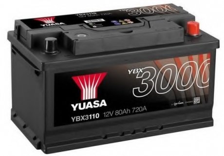 Стартерная аккумуляторная батарея YUASA YBX3110 (фото 1)