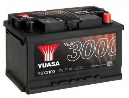 Стартерная аккумуляторная батарея YUASA YBX3100 (фото 1)