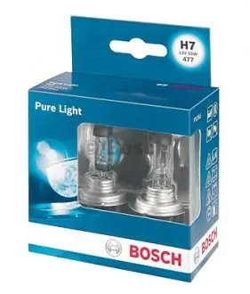 Автолампа Pure Light H7 PX26d 55 W прозрачная BOSCH 1987301406 (фото 1)