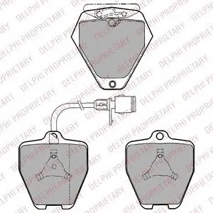 Тормозные колодки дисковые AUDI S4/S6 Delphi LP1024