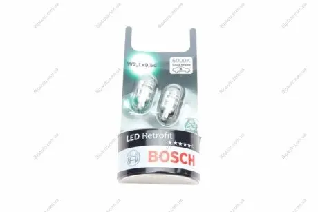 ЛАМПА LED RETROFIT W5W (БЛІСТЕР 2 ШТ) BOSCH 1987301505 (фото 1)
