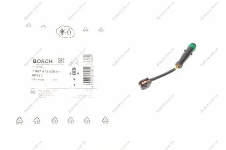 Датчик зносу,гальм.колодки BOSCH 1987473038