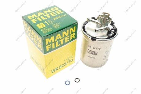 Топливный фильтр MANN WK823/3X (фото 1)