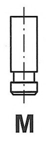 Клапан впускной MB 4898/SCR IN FRECCIA R4898/SCR (фото 1)