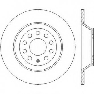 Гальмівний диск задній Audi A6 (4F2, C6) Allroad (4FH, C6) Avant (4F5, C6) Jurid 562438JC (фото 1)