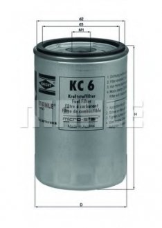 Фільтр паливний KHD MAHLE / KNECHT KC6 (фото 1)
