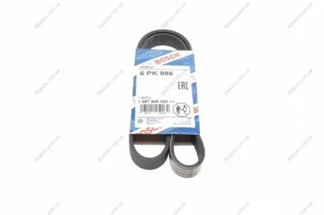 РЕМІНЬ П-КЛИНОВИЙ 6PK986 1 987 946 020 BOSCH 1987946020