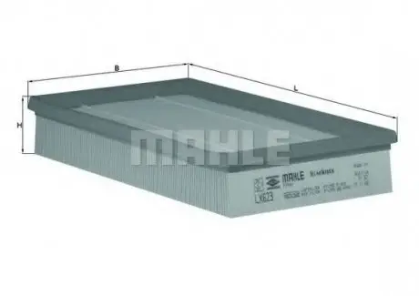 Повітряний фільтр MAHLE MAHLE / KNECHT LX623