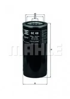 Масляный фильтр KNECHT MAHLE / KNECHT OC48