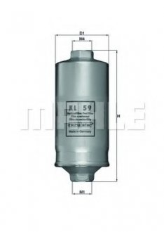 Топливный фильтр MAHLE ORIGINAL KL 59 MAHLE / KNECHT KL59
