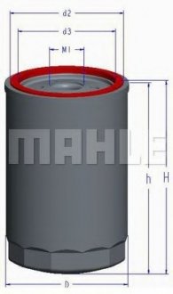 Масляный фильтр MAHLE MAHLE / KNECHT OC1