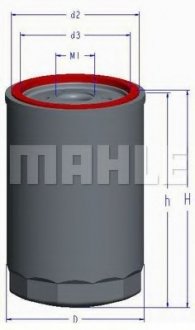 Масляний фільтр MAHLE MAHLE / KNECHT OC1