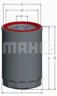 Масляный фильтр MAHLE MAHLE / KNECHT OC1