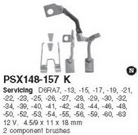 Угольные щетки CARGO PSX148-157K
