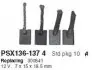 Комплект щіток PSX136-137 4 CARGO PSX136-1374 (фото 1)