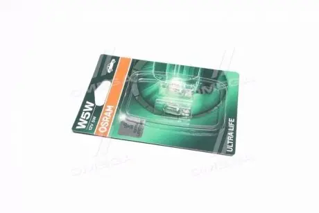 Лампа розжарювання W5W 12V 5W W2,1x9,5d Ultra Life (компл.) 2825ULT-02B OSRAM 2825ULT02B (фото 1)
