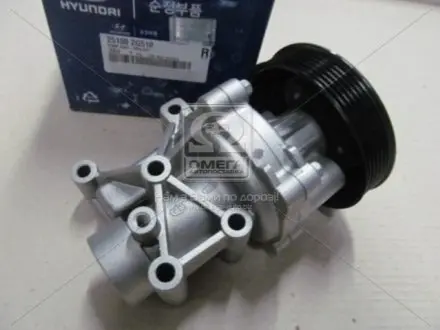 Водяний насос (25100-2G510) 2510025002, 2510025100, 251002G100, 251002G200, 251002G500,, 2511025002, KWPH039, WP5040, LWP08G5, 251102G500, 251102G510, 251102G400, 251102G200, MOBIS 251002G510