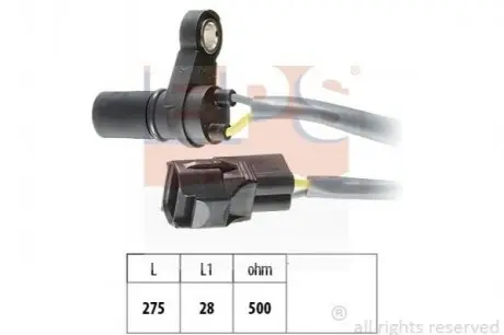 Датчик положення р/вала Alfa Romeo 147 (937) 1.9 Jtd 16V,2.4 Jtd Fiat Croma (194) 1.9 D Multijet,Stilo (192) 1.9 Jtd (192_Xe1A), Opel Astra H 1.9 Cdti 16V,Vectra C 1.9 Cdti EPS 1.953.388