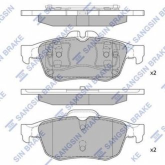 Колодки задние SANGSIN Hi-Q (SANGSIN) SP1396