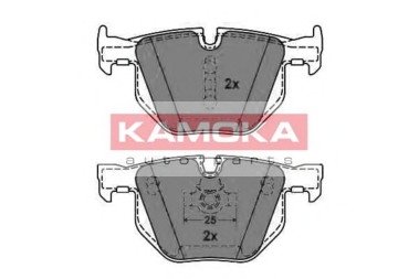 Комплект гальмівних колодок, дискове гальмо KAMOKA JQ1013496