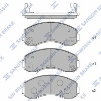Колодки дискового гальма Sangsin Hi-Q (SANGSIN) SP1056