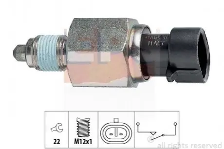 Датчик заднего хода Audi A1, A2, A3, Q3, TT /Ford Galaxy /VW Bora, Caddy III, Golf IV,V,VI, Jetta IV, Passat, Polo, T5 EPS 1.860.215