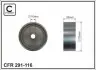 Ролик натяжной Hyundai ix35, Sonata, KIA Carens III, Magentis, 2.0/2.4, 01.05- 291-116 CAFFARO 291116 (фото 1)