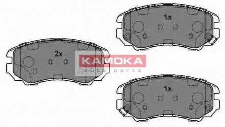 Комплект тормозных колодок, дисковый тормоз KAMOKA JQ1013466 (фото 1)
