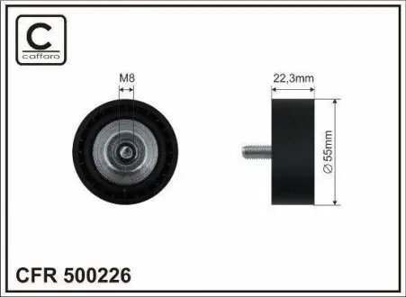 Ролик п/клин. ременя MINI Cooper 10- CAFFARO 500226
