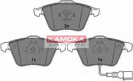 Комплект гальмівних колодок, дискове гальмо KAMOKA JQ1013530