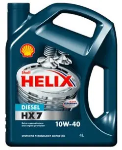 Олива моторна Helix HX7 Diesel 10W-40 (4 л) SHELL 550040425