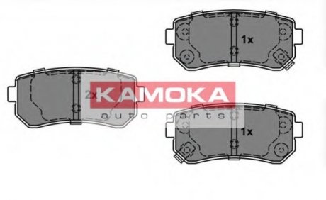Комплект гальмівних колодок, дискове гальмо KAMOKA JQ101146 (фото 1)