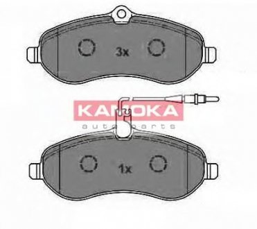 Комплект гальмівних колодок, дискове гальмо KAMOKA JQ1013542 (фото 1)