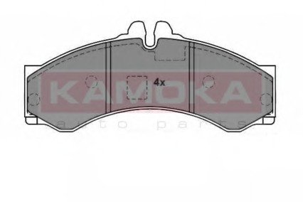 Комплект гальмівних колодок, дискове гальмо KAMOKA JQ1012086 (фото 1)