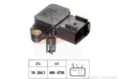 Датчик тиску повітря в впускному коллекторі Toyota Avensis/Camry/Corolla/Rav4 Subaru Legacy/Outback EPS 1.993.213