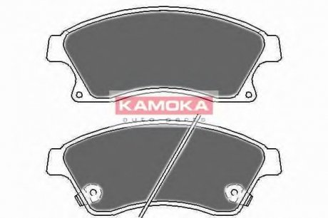 Комплект тормозных колодок, дисковый тормоз KAMOKA JQ1018524 (фото 1)